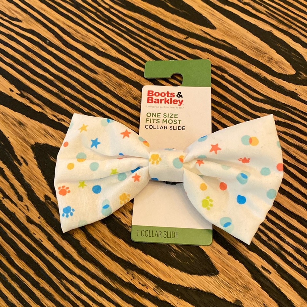 ☀️ 3 for 25 ☀️ Boots & Barkley Rainbow Pet Bow Tie NWT